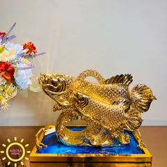 Tượng decor cá chép hóa Rồng cao cấp