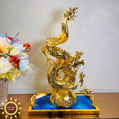Tượng decor Rồng phi long thăng thiên cao cấp