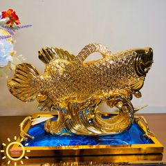 Tượng decor cá chép hóa Rồng cao cấp