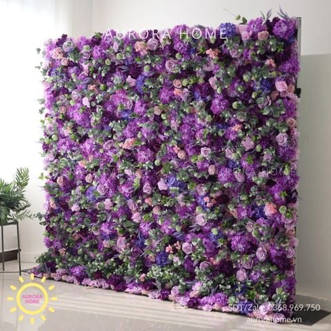 Tiểu cảnh tường hoa giả trang trí (Mẫu 3)