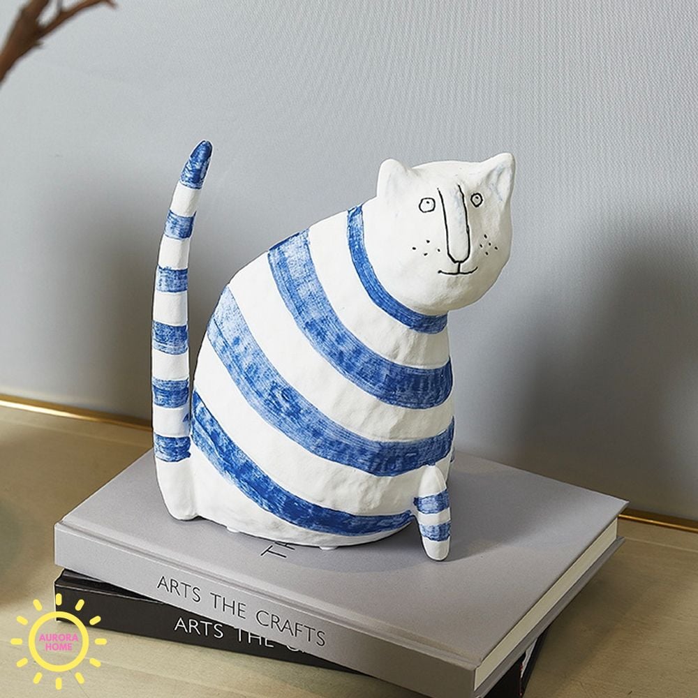 Tượng mèo Cheshire decor