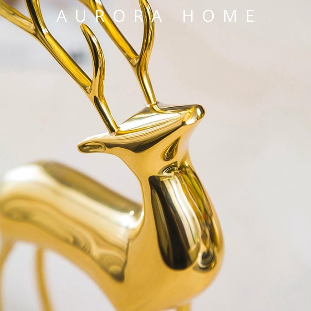 Tượng nai đồng trang trí cao cấp