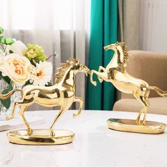 Tượng ngựa đồng đúc Gold Hermes