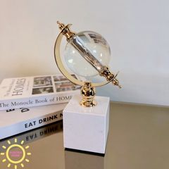 Tượng decor quả cầu pha lê Emmy cao cấp