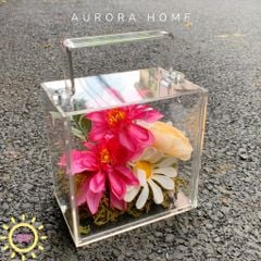 Vali hoa giả Pink Fleur tông hồng rực rỡ