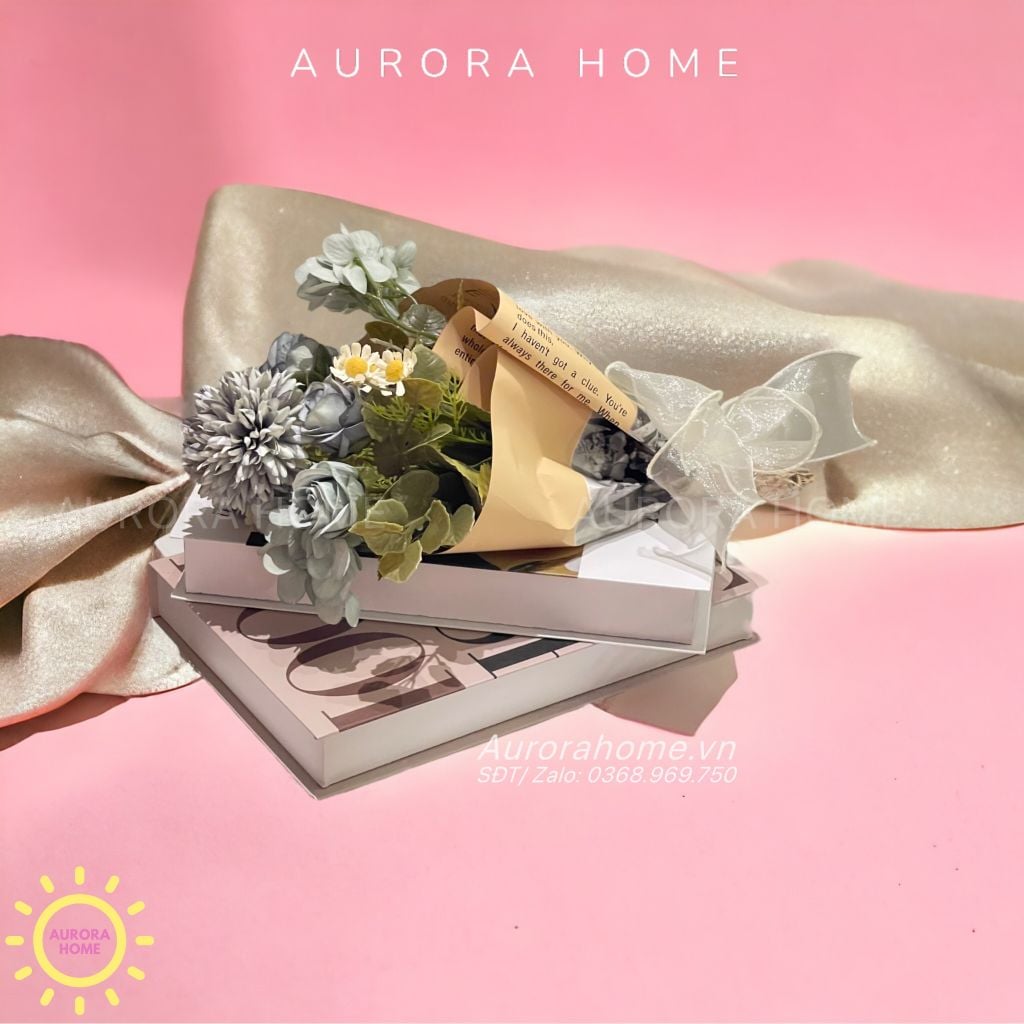 Hoa bó giả mini cao cấp