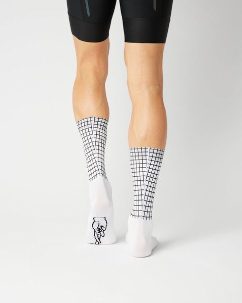 AERO MOVEMENT GRID WHITE Sock