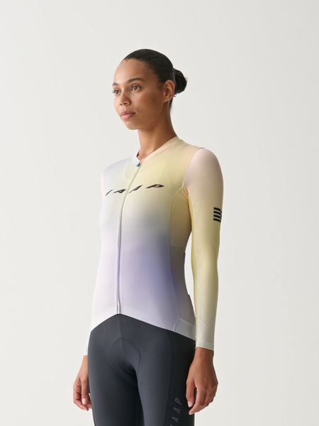 Women's Blurred Out Pro Hex LS Jersey  2.0
