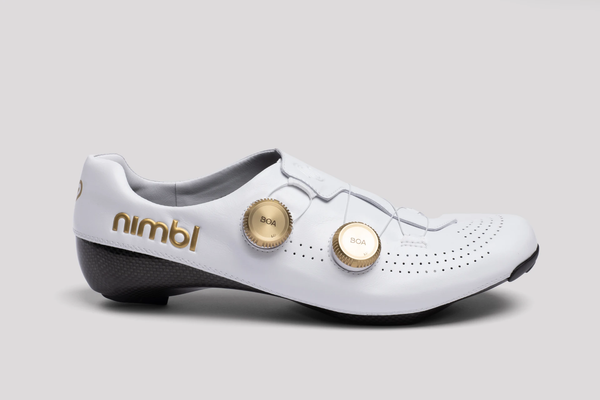Giày Nimbl Exceed Ultimate Glide White/Gold (New Model)
