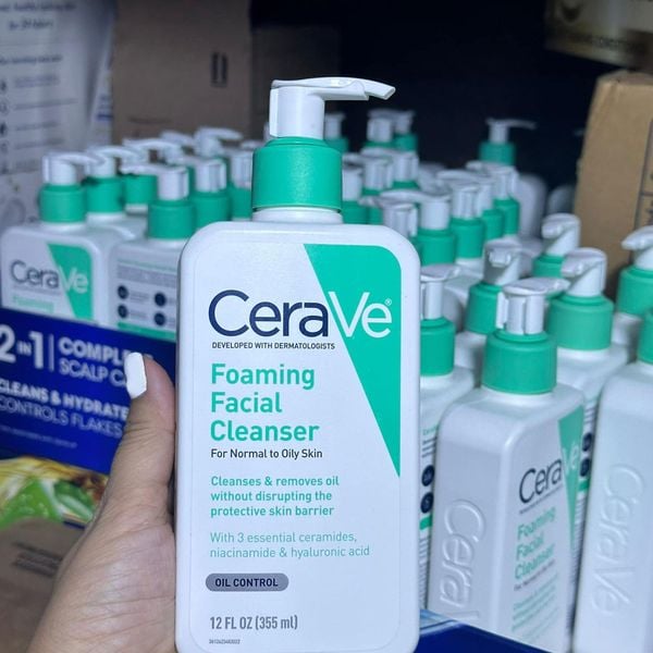 Sửa rửa mặt Cerave Foaming dành cho da dầu, da thường - husamarts.com