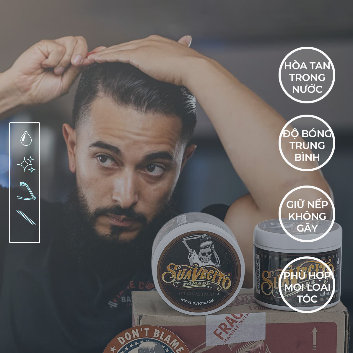 Chi tiết hơn 76 sáp vuốt tóc nam suavecito hay nhất  ieduneteduvn