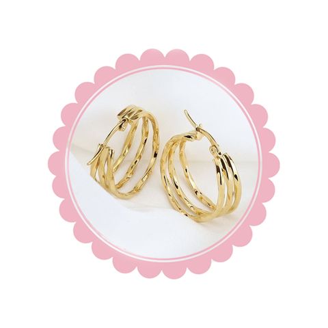  Bông tai TB0391 Vàng Bạc 2.5cm – Thanh Lịch, Cá Tính & Dễ Phối Đồ 