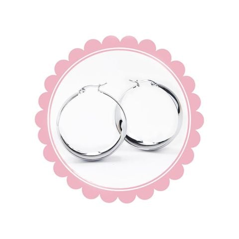  Bông Tai Titan TB0392 – Vòng Tròn Cá Tính, Sang Xịn Mịn Cho Cô Nàng Hiện Đại 