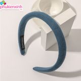  [nhiều màu] Cài tóc bọc vải nhựa cứng Handmade bản lớn C8 