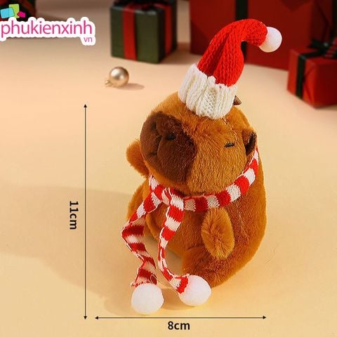 Móc khóa Capybara Noel MK77 - SIÊU CUTE CHO MÙA GIÁNG SINH ✨ 