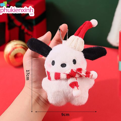  Móc Khóa Cún Bông MK76 – Dễ Thương Chuẩn Giáng Sinh, Quà Tặng Xinh Yêu 