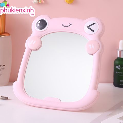 Gương Để Bàn Gập Gọn MG17 – Gương Trang Điểm Mini Dễ Thương Hai Màu Pastel 