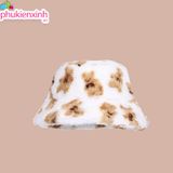  [2 màu] Nón họa tiết gấu NCC14 – Dễ thương, nổi bật, cực xinh 