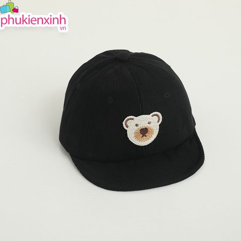  NCC67 Nón Lưỡi Trai Bé Trai Bé Gái Kiểu Basic Gấu Teddy – Chống Nắng, Form Chuẩn, Dễ Phối Đồ 