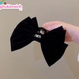  Kẹp Tóc Nơ Nhung Bản Lớn K277 – Sang Trọng 
