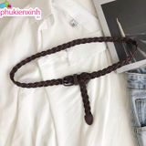  Dây Nịt MUN03 – Dây Đai Thắt Eo Đan Thừng Vintage Siêu Xinh, 3 Màu Dễ Phối✨ 