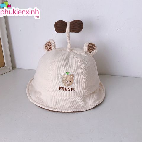  Nón Tai Thú FRESHI Cho Bé – Siêu Xinh, Chống Nắng Tốt, Vải Mềm Mịn – NCC50 