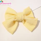  Kẹp tóc K93 – Kẹp nơ bản lớn vải lụa xốp mềm, siêu xinh 