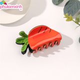  [5 mẫu] Kẹp tóc trái cây 7.8x5cm K19 