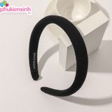  [nhiều màu] Cài tóc bọc vải nhựa cứng Handmade bản lớn C8 