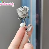  ✨ CÀI ÁO HOA HỒNG NGỌC TRAI AC036 