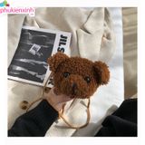  Giỏ xách gấu nhỏ GX49 – Túi đeo chéo gấu bông xinh xắn 