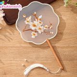  Quạt Hoa Thêu QT14 – Cổ phong thanh nhã, xinh như nàng thơ 