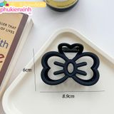  Kẹp Tóc Bướm Nhựa Mờ K259 – Nhẹ, Bám Chắc, Nâng Tông Thời Trang Hàng Ngày ✨ 