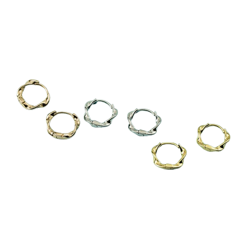  Bông Tai TBX01 – Vòng Tròn Mini Mạ Bạc | Mạ Vàng 6mm 