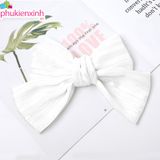  Kẹp tóc K93 – Kẹp nơ bản lớn vải lụa xốp mềm, siêu xinh 