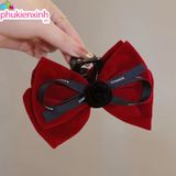  Kẹp Tóc Nơ Lớn K278 Cho Bé – Màu Đen/Đỏ – Phụ Kiện Tóc Xinh Ngày Tết 