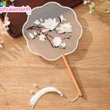  Quạt Hoa Thêu QT14 – Cổ phong thanh nhã, xinh như nàng thơ 