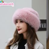  Nón Lông Bucket NCC79 – Mũ Lông Nữ Siêu Mềm 7 Màu Trendy, Ấm Áp – Thời Trang Hàn Quốc 