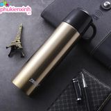  Bình nước cách nhiệt inox 304 LN07 500ml – Giữ nóng lạnh lâu, nhiều màu pastel thời trang 