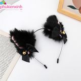  Băng Đô Cosplay Tai Mèo Lông Mềm Có Chuông BD23 – Phụ Kiện Hóa Trang Dễ Thương ✨ 