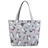  Túi Tote Vải Canvas Họa Tiết Mèo Đáng Yêu XT0069 