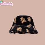 [2 màu] Nón họa tiết gấu NCC14 – Dễ thương, nổi bật, cực xinh 