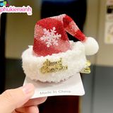  KẸP TÓC HÌNH NÓN NOEL K323 – PHỤ KIỆN GIÁNG SINH SIÊU XINH ✨ 