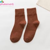  Vớ Nữ Cotton Dày Dặn VV0041 – Ấm Áp, Êm Chân, Phong Cách Hàn Quốc 