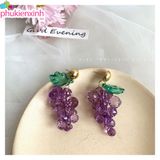  [3 kiểu] Bông tai hoa & trái cây TB10 