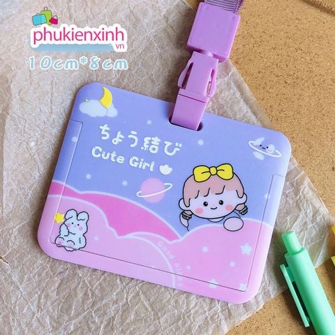  [6 màu] Túi đựng thẻ đeo Kute TTD01 
