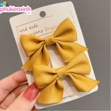  Kẹp tóc nơ vải form dày K25 – Xinh xắn, đa màu, kẹp chắc tóc 