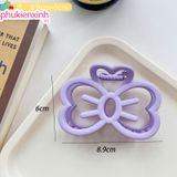 Kẹp Tóc Bướm Nhựa Mờ K259 – Nhẹ, Bám Chắc, Nâng Tông Thời Trang Hàng Ngày ✨ 