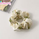  Scrunchie CO64 – Cột Tóc Voan Họa Tiết Pastel Dịu Ngọt – Siêu Xinh, Siêu Nữ Tính 