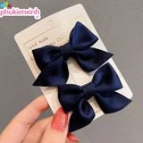  Kẹp tóc nơ vải form dày K25 – Xinh xắn, đa màu, kẹp chắc tóc 